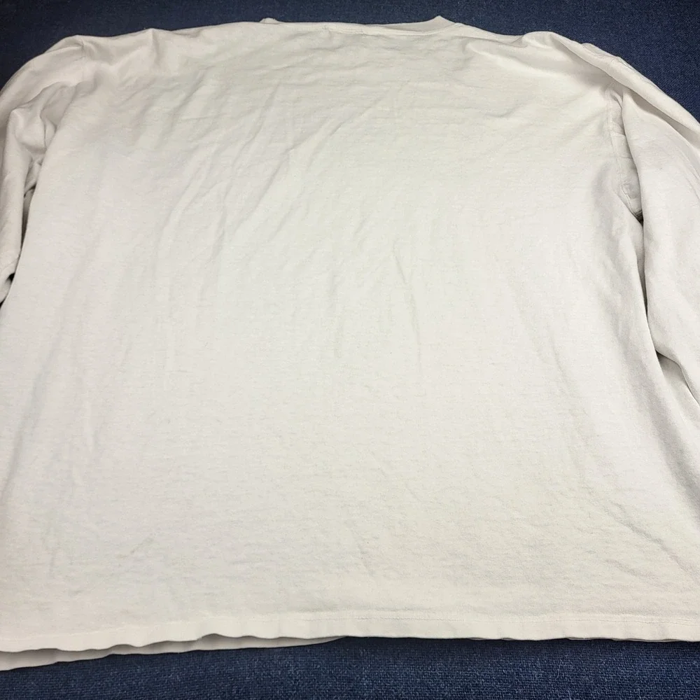 Vintage Nike Silver Tag Long Sleeve Graphic T-Shirt White Large Made in USA 90s - Picture 10 of 10